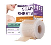 Tiritas para cicatrices para mujeres, cinta cicatricial de silicona reutilizable para sección C, cinta cicatricial para cicatrices quirúrgicas, quemaduras, parches para cicatrices contra arrugas con