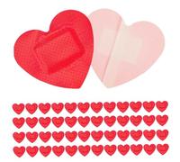 Tiritas para el corazón, 50 vendas para heridas, tiritas para el corazón impermeables y transpirables, adhesivo lindo para detener sangrado de heridas pequeñas y acelerar la herida