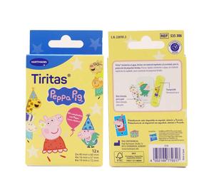 Tiritas Peppa Pig apósitos adhesivos 12 uds (3 tamaños) - apósitos infantiles para protección