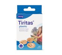 Tiritas Plastic Redondas: Apósitos hipoalergénicos, transpirables e impermeables. Perfectas para proteger pequeñas heridas en el cuello y la cara; 22mm; 20 unidades