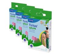 TIRITAS® Selva, Apósitos Suaves con Formas de Animales, Hipopótamo, Mono y Cocodrilo, 12 Unidades (Paquete de 4)