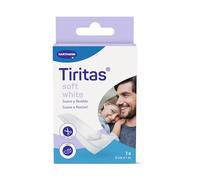 TIRITAS Soft: Apósitos de color blanco fabricados en suave papel. Indicadas para pieles sensibles y delicadas. Protección suave para pequeñas heridas; Recortables; 8cmx1m; 1 unidad