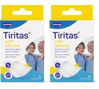 Tiritas Soft Silicone: Apósitos de color blanco con adhesivo siliconado; Indicadas para las pieles más sensibles y frágiles, Retirada indolora; 6x10cm; 5 unidades (Paquete de 2)