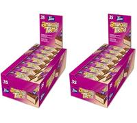 Tirma Ambrosía Cubierta de Chocolate con Leche | Barritas de Barquillos Rellenos de Crema y Cubiertos de Cacao | Chocolatinas Canarias Envasadas Individualmente | 35 uds, 752,50g (Paquete de 2)