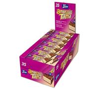 Tirma Ambrosía Cubierta de Chocolate con Leche | Barritas de Barquillos Rellenos de Crema y Cubiertos de Cacao | Chocolatinas Canarias Envasadas Individualmente | 35 uds, 752,50g