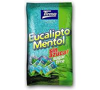 Tirma Caramelos de Eucalipto y Mentol Sin Azúcar 150 g | Frescura Intensa y Sabor Delicioso | Disfruta de un Toque Refrescante en Cada Bocado | Perfectos para Saborear en Cualquier Momento del Día