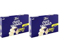 Tirma Choco Sándwich Fino de Chocolate Blanco - 8 Packs de 27,25 g (Estuche de 218 g) | Galletas con Relleno Bañadas en Chocolate Blanco | Snack Dulce Ideal para Merienda y Tentempiés (Paquete de 2)