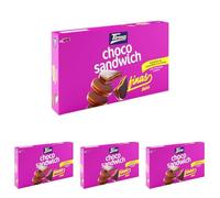 Tirma Choco Sándwich Fino de Chocolate con Leche - 8 Packs de 27,25 g (Estuche de 218 g) | Galletas Dulces con Relleno Bañadas en Chocolate con Leche | Snack Ideal para Merienda y Tentempiés