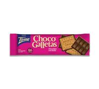 Tirma ChocoGalletas 160 g | Galletas Crujientes con Tableta de Chocolate con Leche | Pack de 8 Unidades | Snack Vegetariano | Elaboradas en Canarias | Perfectas para Café, Té o Merienda