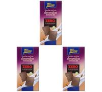 Tirma Chocolate ZERO con Leche y Almendras - Sin Azúcares Añadidos, 125g (Paquete de 3)