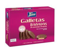 Tirma Galletas Cubiertas de Chocolate con Leche (6 x 33g) 200g | Deliciosas galletas tipo shortbread bañadas en chocolate | Alternativa a Milka MMax, Oreo, Nocilla Galletas, Cuétara y Colacao Galletas