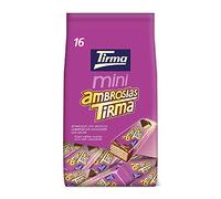 Tirma Mini Ambrosías Cubierta de Chocolate con Leche 216g | Barritas de Barquillos Rellenos de Crema | Chocolatinas Canarias Envasadas Individualmente | 16 uds