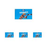 Tirma Sándwich de Galleta al Cacao con Relleno de Nata - 4 Packs de 45 g (Estuche de 180 g) | Galletas Dulces | Snack de Cacao y Nata | Ideal para Merienda y Tentempiés (Paquete de 4)