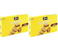 Tirma Sándwich de Galleta con Relleno de Chocolate - 4 Packs de 45 g (Estuche de 180 g) | Galletas Dulces con Chocolate | Snack Ideal para Merienda y Tentempiés (Paquete de 2)