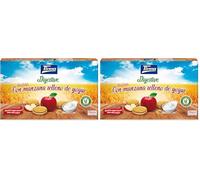 Tirma Sandwich Digestive con Manzana Relleno de Yogur | Sandwich de Galletas Ligeras | Galletas Individuales para el Café, Snack y Merienda | Vegetarianas | 180 g (Paquete de 2)