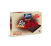 Tirma Snack Be-Zero Galletas Crujientes Cubiertas de Chocolate 70% Cacao | Sin Azúcares Añadidos | Solo 80 kcal por Galleta | Snack Saludable en Pack de 6 Unidades Individuales | Hechas en España