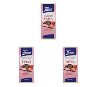 Tirma Tableta de Chocolate con Leche Rellena de Crema de Yogur y Sabor a Fresa, 103g - Chocolate Cremoso con Relleno de Fruta, Perfecto para Postres y Snacks (Paquete de 3)
