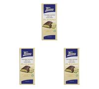 Tirma Tableta de Chocolate con Leche Rellena de Crema Sabor Platano, 110g - Chocolate Cremoso con Relleno de Menta, Perfecto para Postres y Snacks (Paquete de 3)