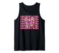 Tiro con arco chica tiro con arco mamá arquero arco y flecha Camiseta sin Mangas