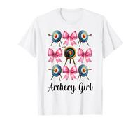 Tiro con arco Chica Tiro con arco Mamá Arquero Arco y Flecha Día de la Madre Camiseta