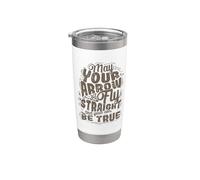 Tiro con arco Que Tu Flecha Vuela Recta Vaso térmico de acero inoxidable de doble pared