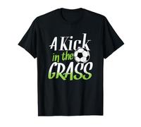 Tiro de portería de fútbol Kick In The Grass Camiseta gráfica económica