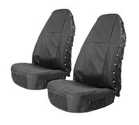 TIROL - Protector de asiento universal impermeable para cubo de coche (2 unidades, con múltiples bolsillos)