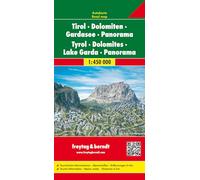 Tirol y Dolomitas en panorama. Escala 1:450.000. Freytag & Bernt.: Panorama Wegenkaart 1:450 000: AK 26 (Auto karte)