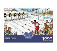 Tiros de Invierno Puzzle De Madera Impermeable Puzzles De 1000 Piezas Regalos para Adultos Divertido Rompecabezas Juegos Educativos
