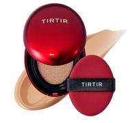 TIRTIR Base De Maquillaje Mask Fit Red Cushion, Cobertura Total, Liviana, Satinada, Con Acabado Brillante, Para Tatuajes, Plegable (0.63 Onzas Líquidas), Color Topo 29C, Beige Topo