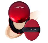 TIRTIR Base De Maquillaje Red Cushion, Talla Pequeña, Cobertura Total, Ligera, Adecuada Para La Piel, Satinada Y Con Acabado Brillante, Para Tatuajes, Moldeable (0.15 Fl Oz), Color Marfil Frío 21C