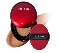 TIRTIR Base De Maquillaje Red Cushion, Tamaño Mini, Cobertura Total, Liviana, Satinada Y Con Acabado Brillante, Para Tatuajes, Moldeable (0.15 Onzas Líquidas), Color Almendra 37C
