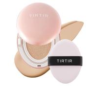 TIRTIR Mask Fit All Cover Pink Cushion Foundation | Alta opacidad, acabado mate aterciopelado, ligero, resultado impecable, neutraliza el enrojecimiento, maquillaje coreano de cushion (0,63 fl oz