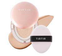 TIRTIR Mask Fit All Cover Pink Cushion Foundation | Alta opacidad, acabado mate aterciopelado, ligero, resultado impecable, neutraliza el enrojecimiento, maquillaje coreano de cushion (0,63 fl oz