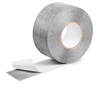 Tiruiya Cinta Antipolvo de Policarbonato, Autoadhesiva Cinta de Cierre de Bordes para Planchas Alveolares y Placas de Cámara Hueca - gris, 5cm x 25m x 1 rollo