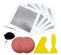 Tiruiya Reparación de Agujeros en la Pared, Autoadhesivo Tapar Agujeros Pared, Masilla para Pared de Aluminio, Reparación de Pared Kits para Fijar Agujeros Paredes Cavidad y Techos Dañados