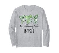 Tis a Blessing to be Irish Blessings St Patricks Lucky Women Manga Larga