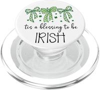 Tis a Blessing to be Irish Blessings St Patricks Lucky Women PopSockets PopGrip para MagSafe