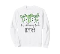Tis a Blessing to be Irish Blessings St Patricks Lucky Women Sudadera