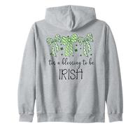 Tis a Blessing to be Irish Blessings St Patricks Lucky Women Sudadera con Capucha