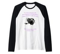 Tis Now The Witching Time of Night Shakespeare Cita Verde Camiseta Manga Raglan