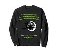 Tis Now The Witching Time of Night Shakespeare Cita Verde Sudadera