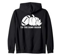 Tis The Damn Season Football Fall Touchdown Game Day Mom Sudadera con Capucha
