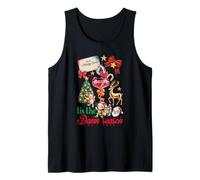 Tis The Damn Season Santa Reno Elfo Cóctel Navidad Camiseta sin Mangas