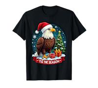 Tis The Season Águila patriótica Navidad American Bold USA Camiseta