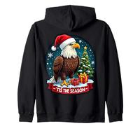 Tis The Season Águila patriótica Navidad American Bold USA Sudadera con Capucha