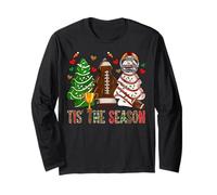 Tis The Season American Football Christmas Tree Cake Debbie Manga Larga