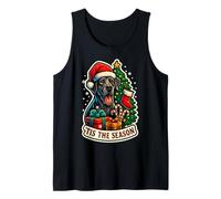 Tis The Season - Árbol de Navidad con diseño de Perro danés Camiseta sin Mangas