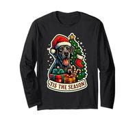 Tis The Season - Árbol de Navidad con diseño de Perro danés Manga Larga