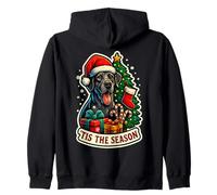 Tis The Season - Árbol de Navidad con diseño de Perro danés Sudadera con Capucha